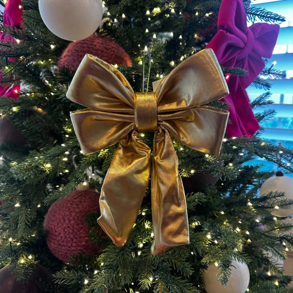 Target wondershop Metallic gold bow small Christmas Holiday decor